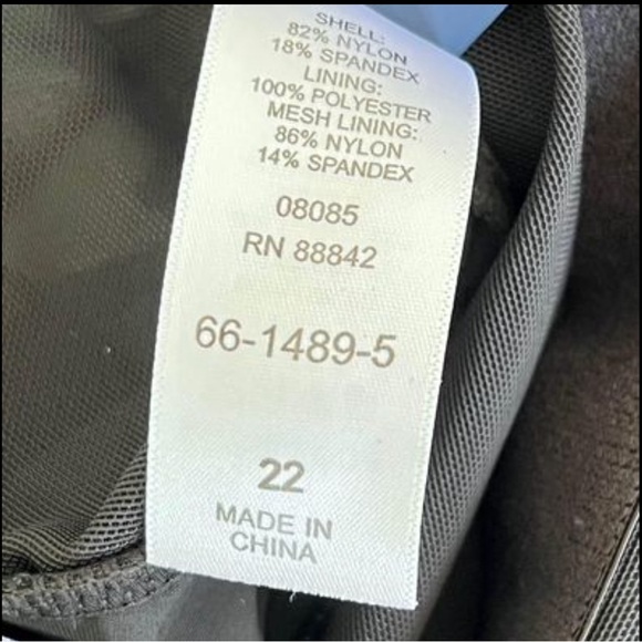 Sz 22 Swim For All RomperTank Overlay SwimRomper Adjustable Straps Tummy Control - Picture 11 of 14